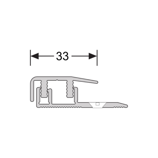 Clip design 4-7,5 mm 577 profil d'extrémité acier inoxydable – Image 4