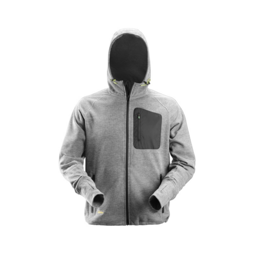 FlexiWork Fleece Hoodie gris taille L – Image 3