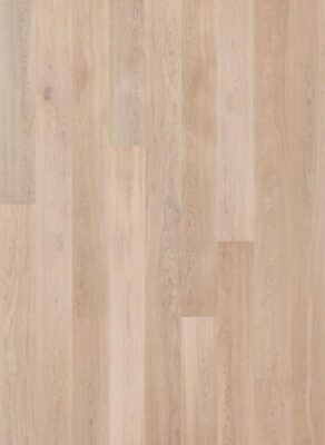 Parquet en Chêne ABC - Vernis Brossé Blanc - 500/2200x260x15/4mm